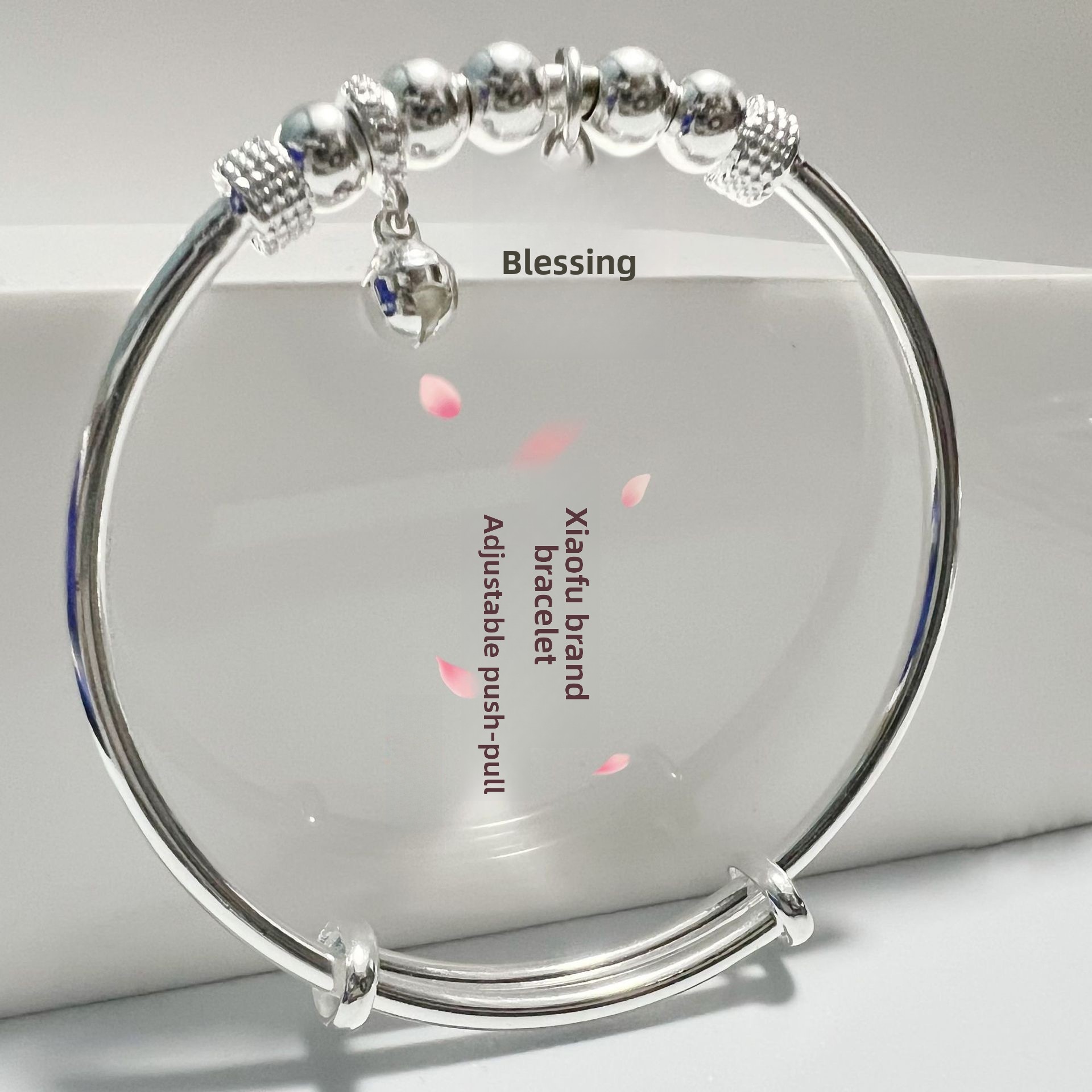 Women’s Simple Style Copper Bangle With Electroplated Gold Plating Featuring Stretch Adjustable Clasp